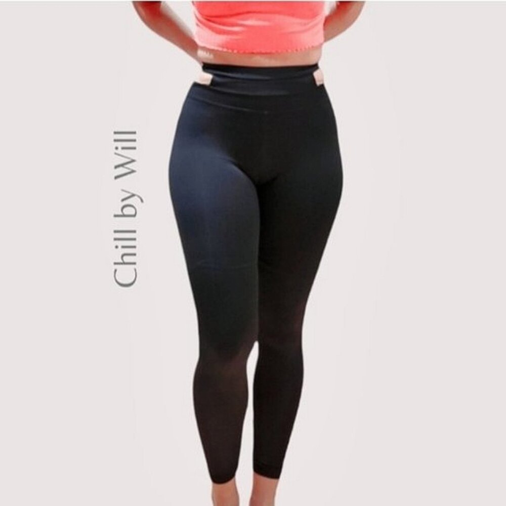 CHILL by WILL•Ankle Leggings with Cut-out Waist- XS